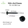 Ốc Vít Nhọn M4x25 25mm Bắt Thùng Loa Ren Taiwan - Gỗ Mỏng - Linh Kiện Quỳnh Diễ 5