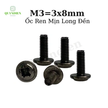 Ốc vít ren mịn M3x8mm đầu long đệm dài 8mm - Giá chỉ 26.884đ - Linh Kiện Quỳnh Diễn