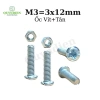 Ốc vít tán M3 3ly 1.2cm - Túi 90g (90-100 con) - Linh kiện điện tử QUỲNH DI�ỄN Giá ưu đãi 20,300₫