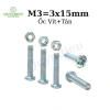Ốc vít tán M3 3ly 1.5cm 90-100 con 110g - Linh kiện điện tử Quỳnh Diễn, 19.600₫
