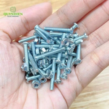 Ốc vít tán M3 3ly dài 2cm, 110g (90-100 con) - Linh kiện điện tử QUỲNH DIỄN, giá 21.000đ 7