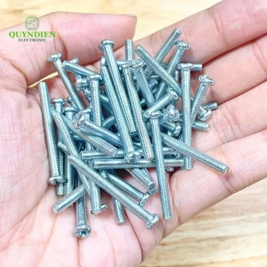 Ốc vít tán M3 3ly dài 3cm - Túi 150g (90-100 con) Giá chỉ 27.300 VND - Linh kiện điện tử QUỲNH DIỈN 7