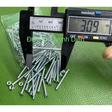 Ốc vít tán M3 3ly dài 3cm - Túi 150g (90-100 con) Giá chỉ 27.300 VND - Linh kiện điện tử QUỲNH DIỈN 9