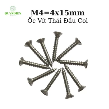 Ốc vít Thái M4 ren xoắn 15mm 1.000 con, dùng cho ampli, quạt, vỏ sạc Quỳnh Diễn 2
