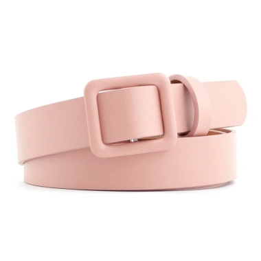 OFF-WHITE Thắt Lưng Da PU Nữ Khóa Vuông Không Đục Lỗ Thời Trang Giá 50.642 VND 8