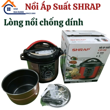 Ối Áp Suất Điện SHRAP CR168 6L - Dung tích lớn, nồi lỏng chống dính, giảm giá 20% 2