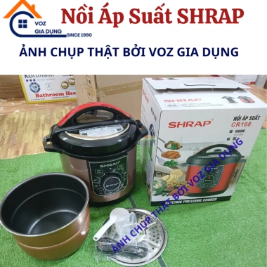 Ối Áp Suất Điện SHRAP CR168 6L - Dung tích lớn, nồi lỏng chống dính, giảm giá 20% 3
