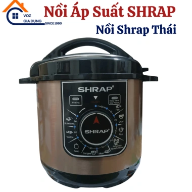 Ối Áp Suất Điện SHRAP CR168 6L - Dung tích lớn, nồi lỏng chống dính, giảm giá 20% 5