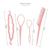 OKDEALS Bộ 4 Cái Tạo Kiểu Tóc Salon - Vòng Bím Pin Pháp, Lược Đuôi, Móc Đôi & Kéo Đa Năng, Cho Tóc Đẹp Tại Nhà, Giá Ưu Đãi 39.600₫ 2