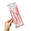 OKDEALS Bộ 4 Cái Tạo Kiểu Tóc Salon - Vòng Bím Pin Pháp, Lược Đuôi, Móc Đôi & Kéo Đa Năng, Cho Tóc Đẹp Tại Nhà, Giá Ưu Đãi 39.600₫ 8