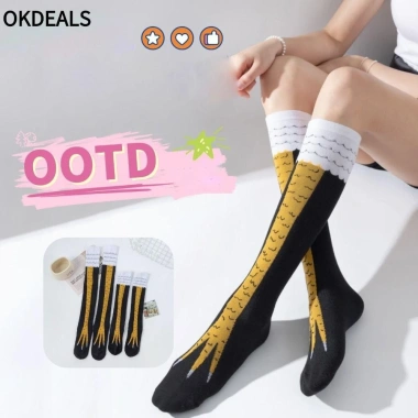 Okdeals Tất Chân Gà Ống Cao Thoáng Khí Đến Đầu Gối - Bông Tai Kẹp Phố Giá 48.492 VND