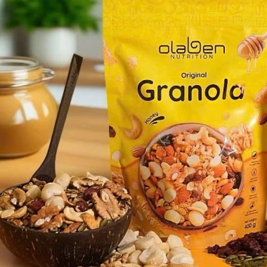 Olaben Nutrition Granola Giảm Cân Nướng Mật Ong Vanila - Hạt Dinh Dưỡng, Chính Hãng, 185K