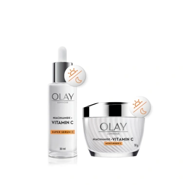 OLAY Luminous Niacinamide + Vitamin C - Kem 50g + Serum 30ml, Mờ Thâm, Đốm Nâu, Dưỡng Sáng Da 2