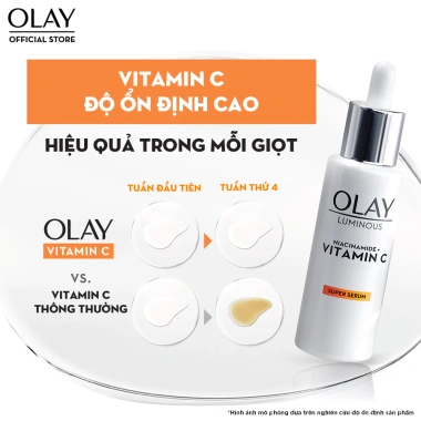OLAY Luminous Niacinamide + Vitamin C - Kem 50g + Serum 30ml, Mờ Thâm, Đốm Nâu, Dưỡng Sáng Da 7