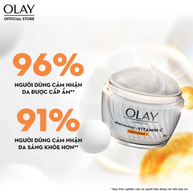 OLAY Luminous Niacinamide + Vitamin C - Kem 50g + Serum 30ml, Mờ Thâm, Đốm Nâu, Dưỡng Sáng Da 9