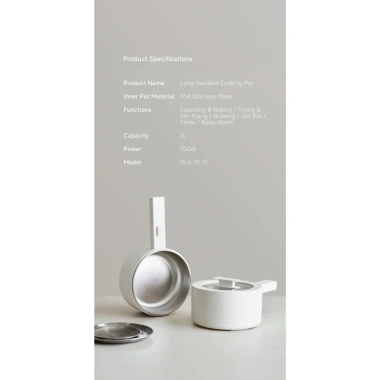 Olayks Nồi Lẩu Điện 2L Thép 304 Chống Dính - Công Suất Kép Đa Năng, Nấu Bít Tết, Mì Ý, Ramen 8