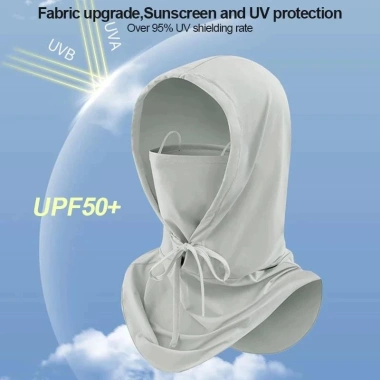 Oldlaiben Mũ Trùm Đầu Hoodie UPF50+ Chống Nắng, Vành Rộng Che Mặt, Đa Năng, Thoáng Khí, Dây Rút - Giá 49.350₫