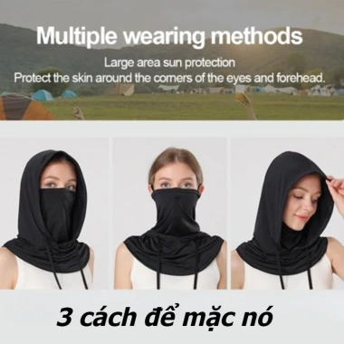 Oldlaiben Mũ Trùm Đầu Hoodie UPF50+ Chống Nắng, Vành Rộng Che Mặt, Đa Năng, Thoáng Khí, Dây Rút - Giá 49.350₫