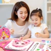 Oldlaiben Sổ Tay Trang Điểm Quai Xách kèm 200 Sticker, Tranh Tô Vẽ & Cắt Dán – Giá ưu đãi 124.913 VND 3