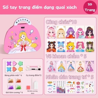 Oldlaiben Sổ Tay Trang Điểm Quai Xách kèm 200 Sticker, Tranh Tô Vẽ & Cắt Dán – Giá ưu đãi 124.913 VND 10 Oldlaiben Sổ Tay Trang Điểm Quai Xách kèm 200 Sticker, Tranh Tô Vẽ & Cắt Dán – Giá ưu đãi 124.913 VND 10