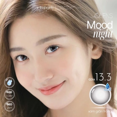 OLENS Lens 1 ngày Giãn Tròng Moodnight Gray - Kính áp tròng chính hãng Hàn Quốc, giá ưu đãi 77.500₫ 8