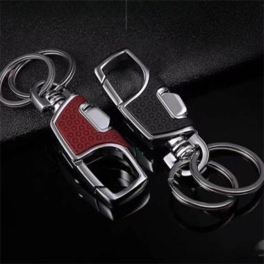 One Click Mở Móc Chìa Khóa Ô Tô Dày Chống Mất - Màu Đen, Khóa Di Động
