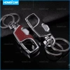 One Click Mở Móc Chìa Khóa Ô Tô Dày Chống Mất - Màu Đen, Khóa Di Động 3