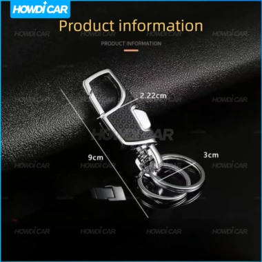 One Click Mở Móc Chìa Khóa Ô Tô Dày Chống Mất - Màu Đen, Khóa Di Động