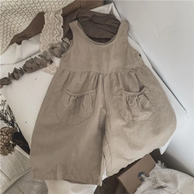 Onesie bé gái 0-3 tuổi mùa hè nhiệt đới, quần lót rộng thoáng khí nhẹ - Giá 195k
