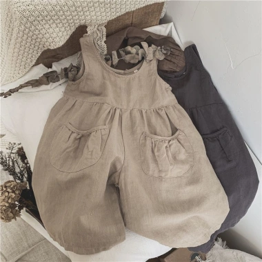 Onesie bé gái 0-3 tuổi mùa hè nhiệt đới, quần lót rộng thoáng khí nhẹ - Giá 195k