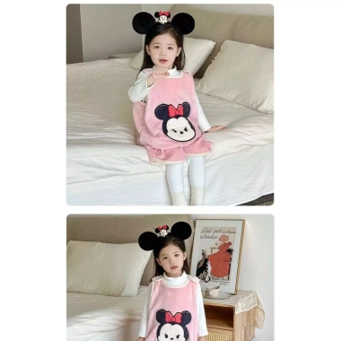 Onesie trẻ em không tay, vest flannel dày, chống đá, mũ trùm đầu, nhanh khô thấm hút, mọi mùa 8