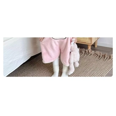 Onesie trẻ em không tay, vest flannel dày, chống đá, mũ trùm đầu, nhanh khô thấm hút, mọi mùa 9