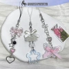 Onetimingfine 1 Hạt Handmade Cô Gái Ngọt Móc Khóa IP11 Y2K Ngôi Sao Năm Cánh