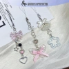 Onetimingfine 1 Hạt Handmade Cô Gái Ngọt Móc Khóa IP11 Y2K Ngôi Sao Năm Cánh 7