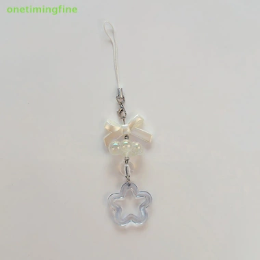 Onetimingfine 1 Hạt Handmade Cô Gái Ngọt Móc Khóa IP11 Y2K Ngôi Sao Năm Cánh 10