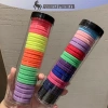 Onetimingfine 20 Cái Bộ Tóc Đuôi Ngựa Nữ Co Giãn, Giá Đỡ Dây Cao Su, Nhiều Màu Sắc - Giá 26.676 VND 7