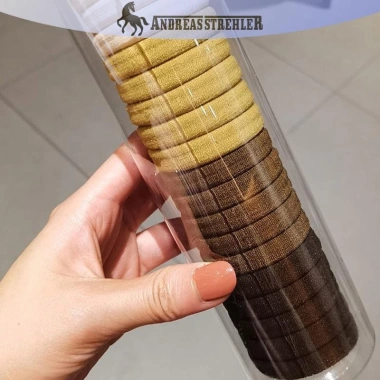 Onetimingfine 20 Cái Bộ Tóc Đuôi Ngựa Nữ Co Giãn, Giá Đỡ Dây Cao Su, Nhiều Màu Sắc - Giá 26.676 VND