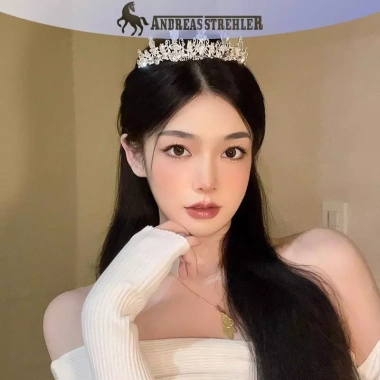 Onetimingfine 2.023 Tiara Vương Miện Bạc Hàn Quốc cho Bé Gái - Mũ Pha Lê Kim Cương, Tóc Sinh Nhật, Giá 79.229đ
