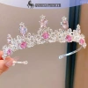 Onetimingfine 2.023 Tiara Vương Miện Bạc Hàn Quốc cho Bé Gái - Mũ Pha Lê Kim Cương, Tóc Sinh Nhật, Giá 79.229đ 4