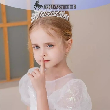 Onetimingfine 2.023 Tiara Vương Miện Bạc Hàn Quốc cho Bé Gái - Mũ Pha Lê Kim Cương, Tóc Sinh Nhật, Giá 79.229đ
