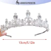 Onetimingfine 2.023 Tiara Vương Miện Bạc Hàn Quốc cho Bé Gái - Mũ Pha Lê Kim Cương, Tóc Sinh Nhật, Giá 79.229đ 9