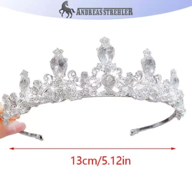 Onetimingfine 2.023 Tiara Vương Miện Bạc Hàn Quốc cho Bé Gái - Mũ Pha Lê Kim Cương, Tóc Sinh Nhật, Giá 79.229đ