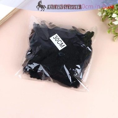 Onetimingfine 50 Chiếc Lưới Tóc Đen Co Giãn 30-60cm Gói Tóc Vô Hình Hairnet Bun Giá 72.600 VND