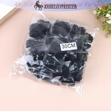 Onetimingfine 50 Chiếc Lưới Tóc Đen Co Giãn 30-60cm Gói Tóc Vô Hình Hairnet Bun Giá 72.600 VND