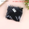 Onetimingfine 50 Chiếc Lưới Tóc Đen Co Giãn 30-60cm Gói Tóc Vô Hình Hairnet Bun Giá 72.600 VND 10