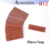 Onetimingfine 50 chiếc nhãn thẻ DIY da trái tim màu nâu handmade – giá chỉ 36.190₫ 6