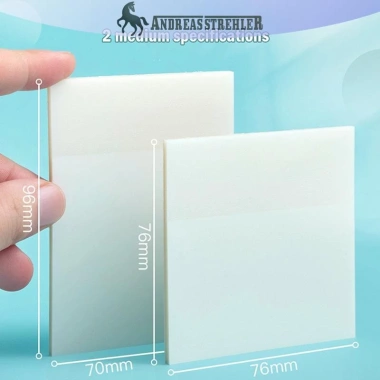 Onetimingfine 50 tờ Giấy ghi chú trong suốt PET chống thấm nước - Danh sách việc cần làm hàng ngày, giảm giá 20% 8