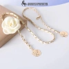 Onetimingfine Dây Thắt Lưng Nữ Kim Loại Hoa Camellia Mỏng - Thời trang Đầm Quần cho bé gái 79.947 VND 2