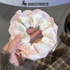 Onetimingfine Hàn Quốc Ren Lớn Ngọt Ngào Hairband Đuôi Ngựa Scrunchies Dây Buộc Tóc Bé Gái Nữ VN 3