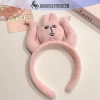 Onetimingfine Hồng Sang Trọng Grip Bangs Vui Nhộn Trang Trí Tóc Mũ Đầu Giá 47k 5